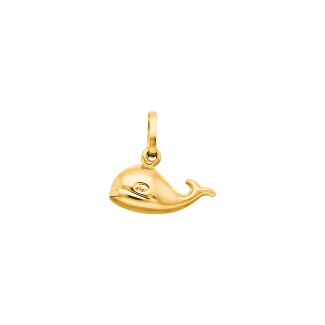 Pendentif or jaune 750/18 ct Baleine - 17756