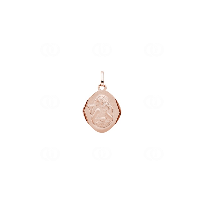 Pendant 750/18 K Rose Gold 14x14mm, Guardian Angel - 20717R