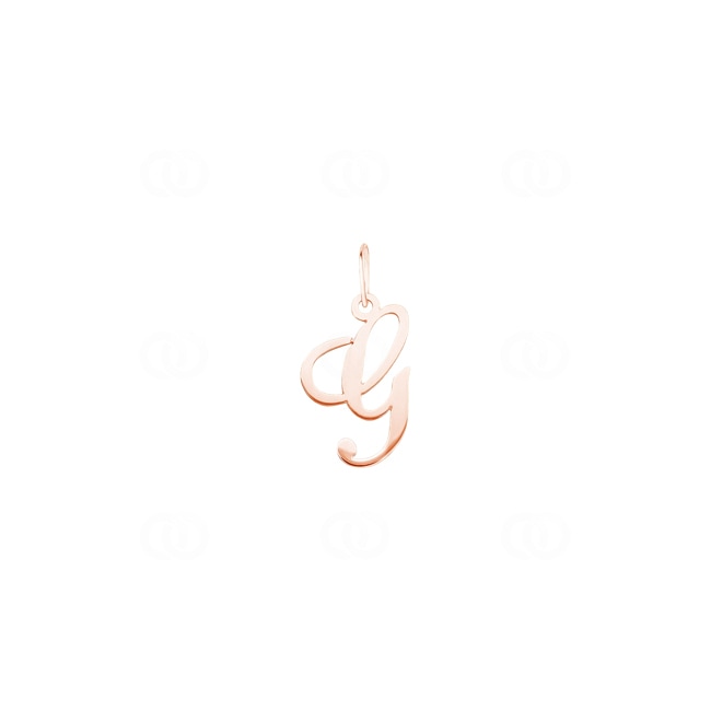 Pendentif or rosé 750/18 ct Lettre G - 2930GR