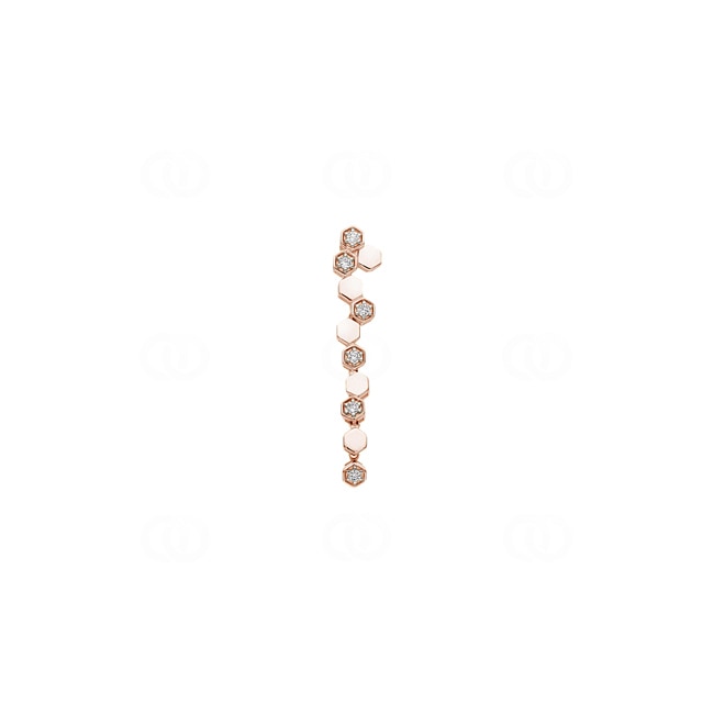 Pendentif or rosé 750/18 ct avec diamants 0.05 ct H/si Pendentif or rosé 750/18 ct avec diamants 0.05 ct H/si - AN-73313-RG