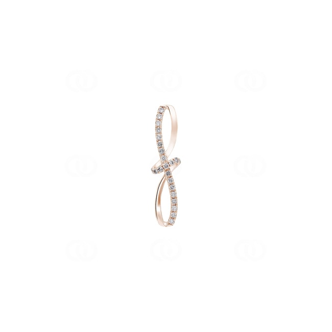 Anhänger 750/18 K Roségold mit Diamanten 0.09 ct H/si - AN-73413-RG