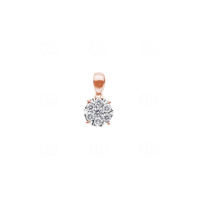 Pendant 750/18 K Rose Gold with Diamonds 0.25 ct H/si - AN-69629-RG