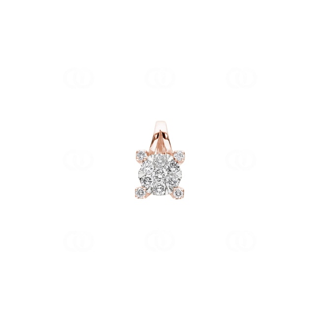 Anhänger 750/18 K Roségold mit Diamanten 0.50 ct H/si - AN-69307-RG