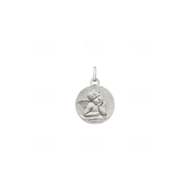 Pendant 750/18 K White Gold 16mm, Guardian Angel - 38916G