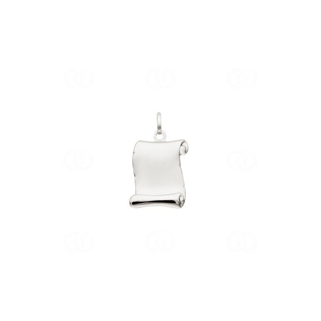 Pendant 750/18 K White Gold Parchment 16x15mm - 2916.4G