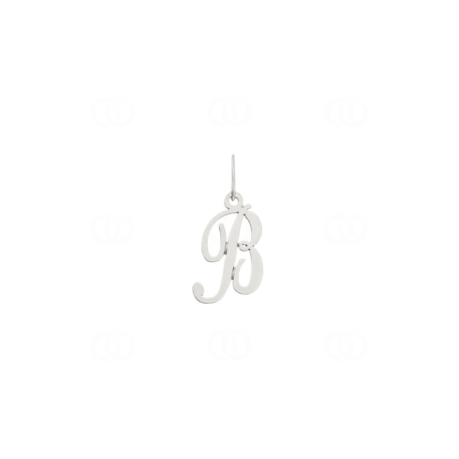Pendentif or gris 750/18 ct, Lettre B Pendentif or gris 750/18 ct, Lettre B - 2930BG