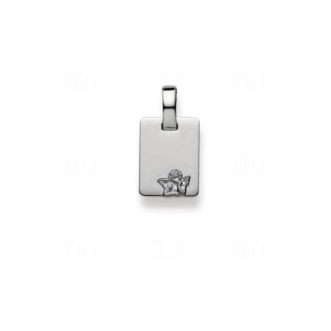 Pendentif or gris 750/18 ct Ange - 1258.02449/0002