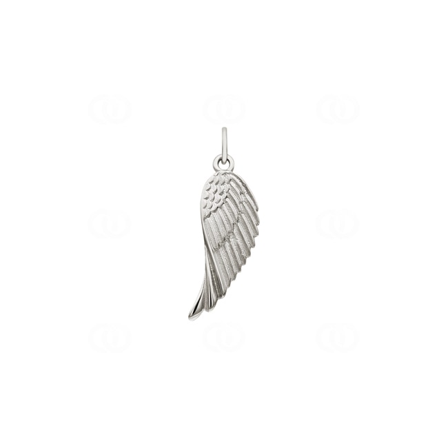 Pendentif or gris 750/18 ct, Aile d'ange - AME2026