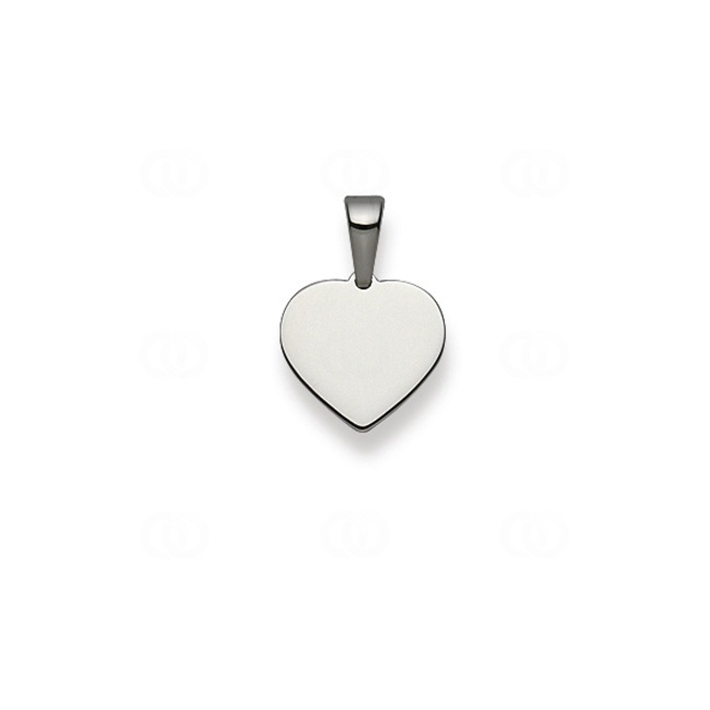 Pendentif or gris 750/18 ct, Cœur - 1255.06228/0001