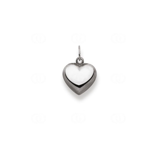 Pendentif or gris 750/18 ct Cœur - 1256.05825/0001