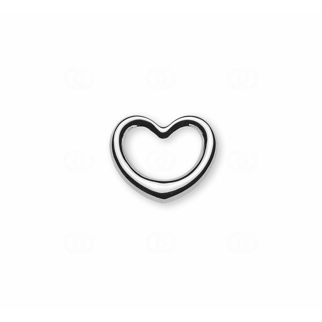 Pendant 750/18 K White Gold Heart - AHE2029