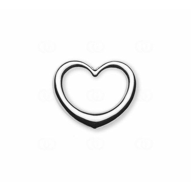 Pendant 750/18 K White Gold Heart - AHE2030