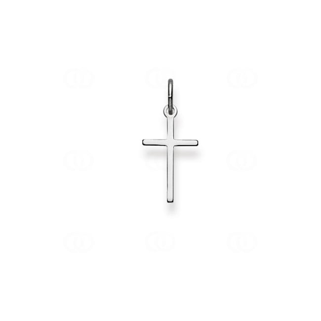 Pendentif or gris 750/18 ct, Croix - 1258.02230/0001