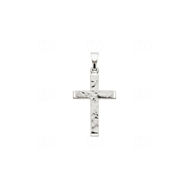 Pendant 750/18 K White Gold Cross - 1258.02364/0001