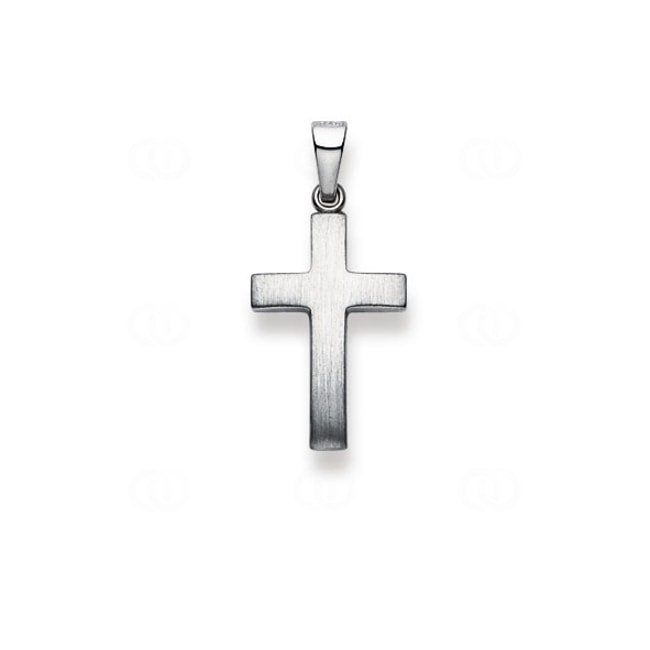 Pendant 750/18 K White Gold, Cross - 1258.02621/0001