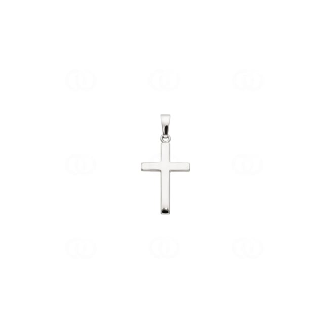 Pendentif or gris 750/18 ct Croix - 1258.02720/0001