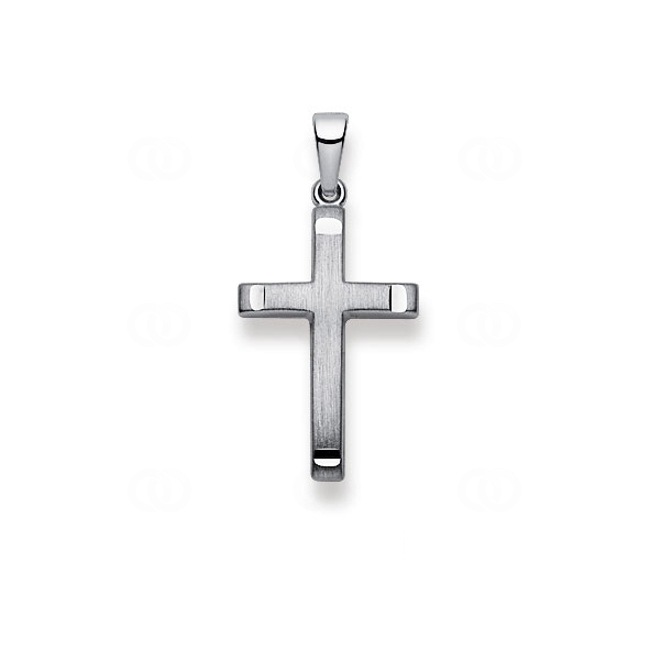 Pendant 750/18 K White Gold, Cross - 1258.02894/0001
