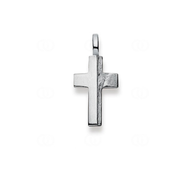 Pendant 750/18 K White Gold, Cross - 1258.02989/0001