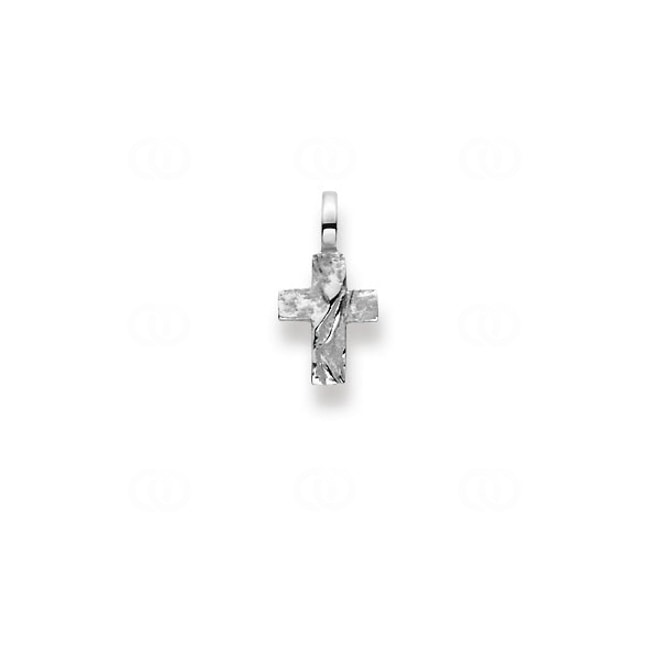 Pendant 750/18 K White Gold Cross - 1258.03170/0001