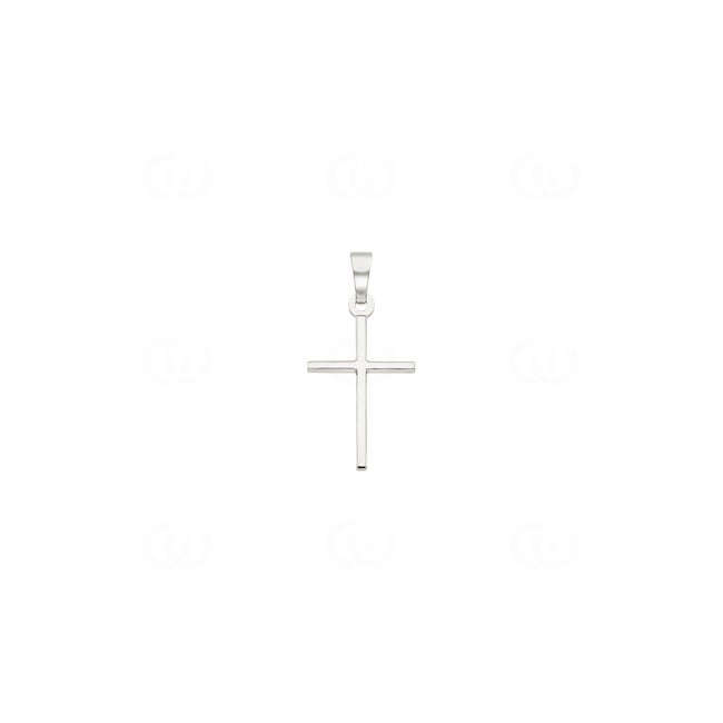 Pendant 750/18 K White Gold Cross - AKR2003