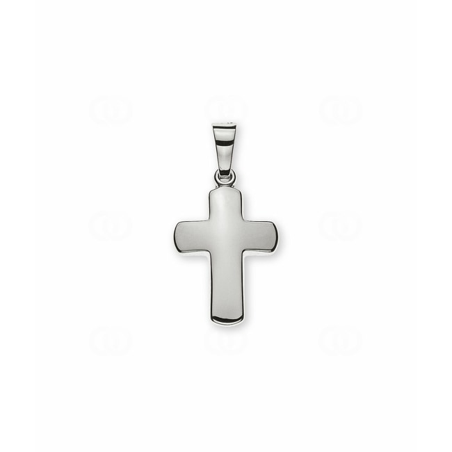 Pendant 750/18 K White Gold Cross - AKR2007