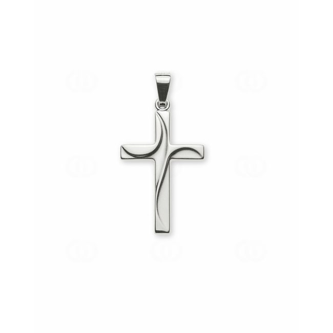 Anhänger 750/18 K Weissgold Kreuz - AKR2013