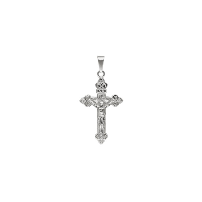 Pendant 750/18 K White Gold Cross - AKR2031