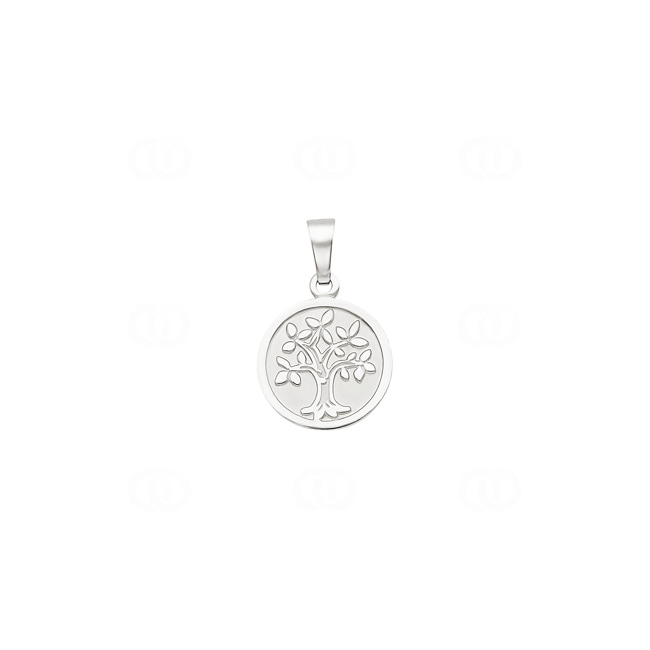 Pendant 750/18 K White Gold Tree of Life - AGO2036