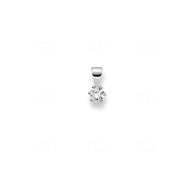 Pendant 750/18 K White Gold with Diamond 0.20ct W/Si - 1250.07563/0001
