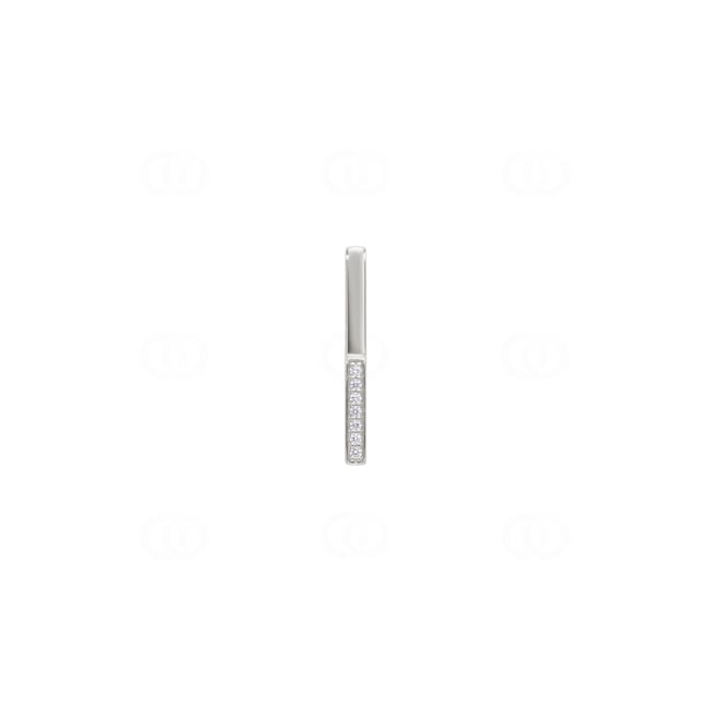 Anhänger 750/18 K Weissgold mit Diamanten 0.04 ct - AN-73815-WG
