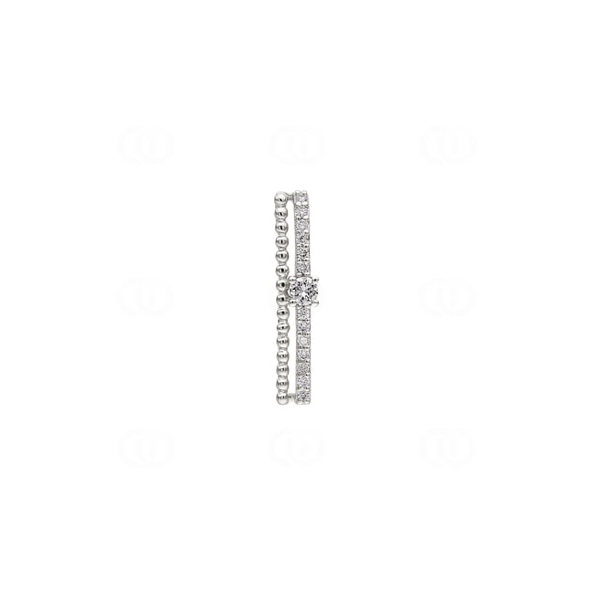 Pendant 750/18 K White Gold with Diamonds 0.12 ct H/si - AN-73159-WG