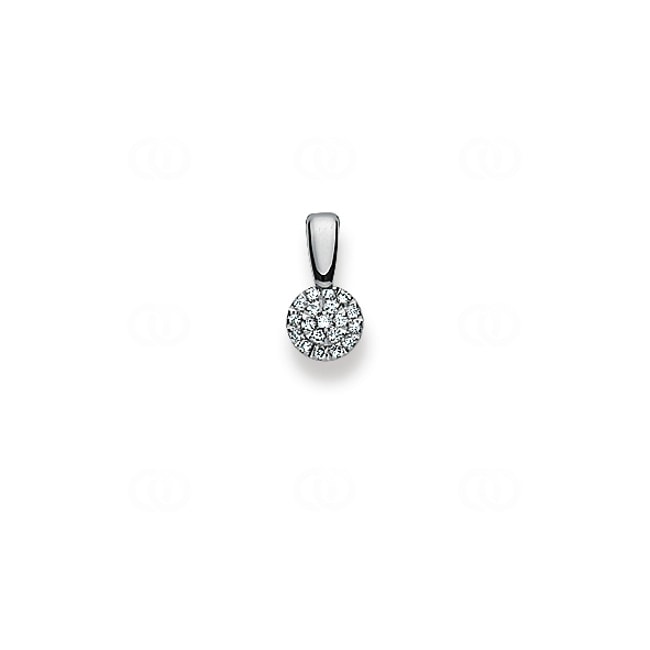 Anhänger 750/18 K Weissgold mit Diamanten 0.14ct W/Si Anhänger 750/18 K Weissgold mit Diamanten 0.14ct W/Si - 1250.06833/0002