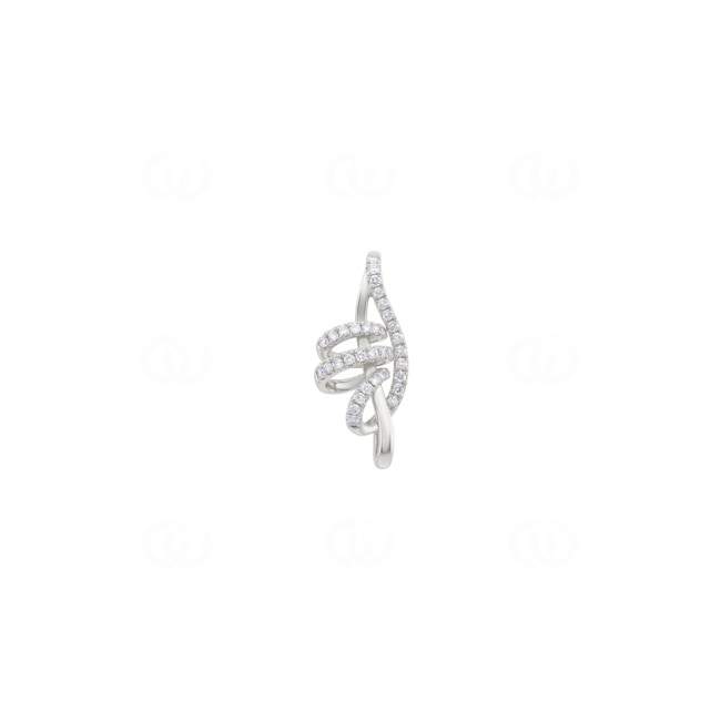 Pendant 750/18 K White Gold with Diamonds 0.19 ct - AN-73787-WG
