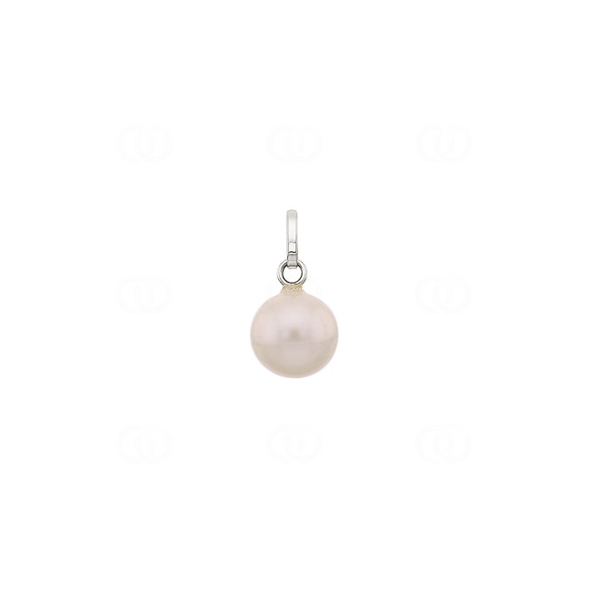 Pendant 750/18 K White Gold with Freshwater Pearl Ø 8mm - 8260.1GP