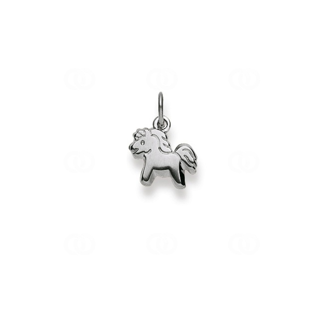 Pendentif or gris 750/18 ct Cheval - 1256.08383/0001