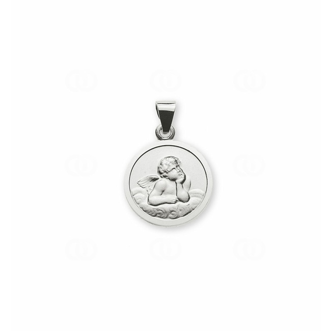 Pendant 750/18 K White Gold Guardian Angel - AME200412