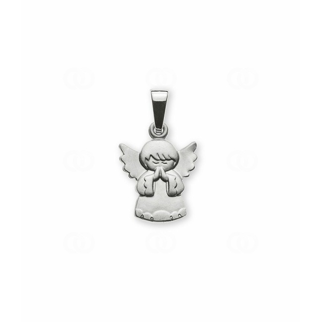 Pendentif or gris 750/18 ct Ange gardien - AME2022