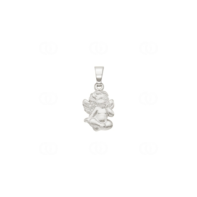 Pendentif or gris 750/18 ct Ange gardien - AME2024