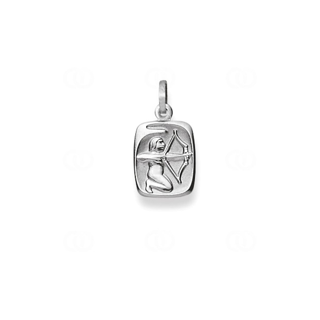 Pendant 750/18 K White Gold Astrological Sign of Sagittarius - 1254.06037/1200