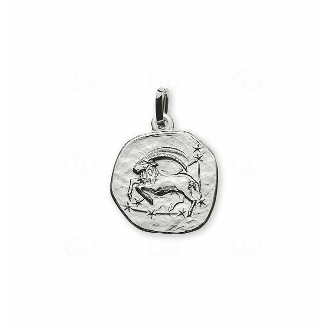 Pendant 750/18 K White Gold Astrological Sign of Capricorn - AST2049