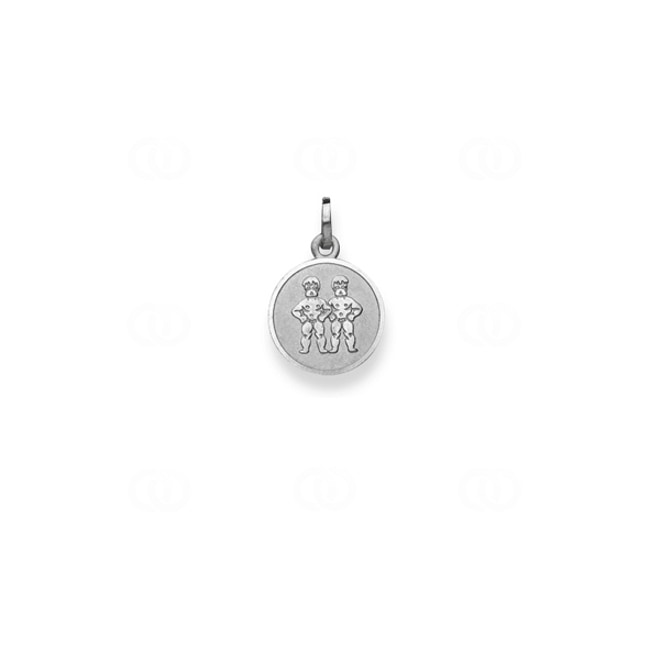 Pendant 750/18 K White Gold, Astrological sign of Gemini Pendant 750/18 K White Gold, Astrological sign of Gemini - 1254.05005/0600