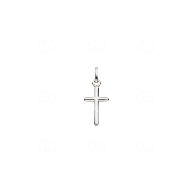 Pendant 925 Silver rhodium-plated 10x14mm, Cross Pendant 925 Silver rhodium-plated 10x14mm, Cross - 336086