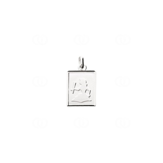 Pendentif Argent 925 rhodié 12x14mm, Signe du zodiaque Vierge Pendentif Argent 925 rhodié 12x14mm, Signe du zodiaque Vierge - 306661.6
