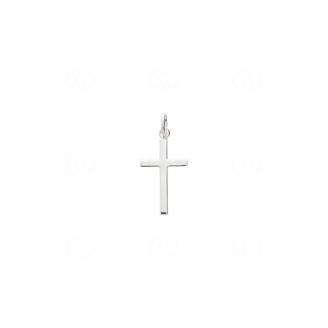 Pendant 925 Silver rhodium-plated 14x26mm, Cross - 306134