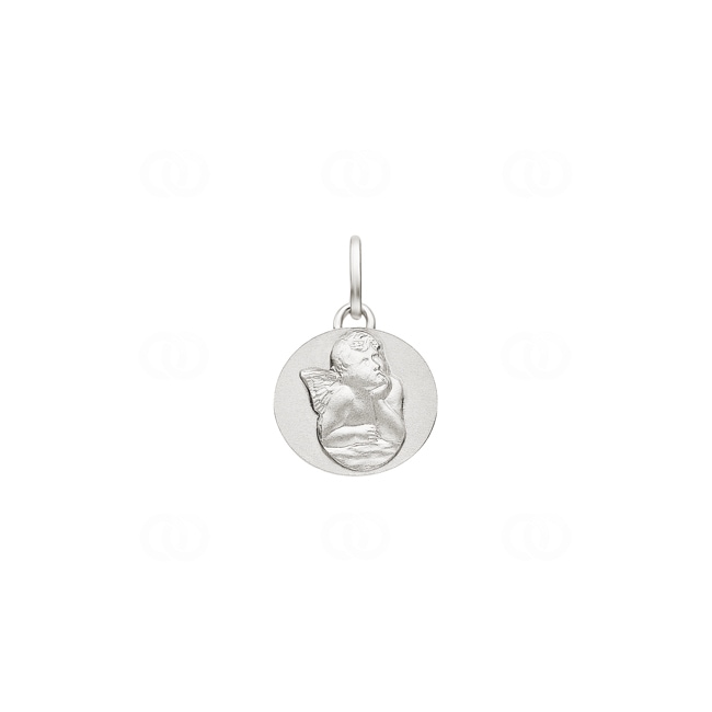 Pendant 925 Silver rhodium-plated 15x15mm, Guardian Angel Pendant 925 Silver rhodium-plated 15x15mm, Guardian Angel - 336190
