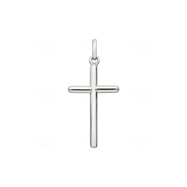 Pendant 925 Silver rhodium-plated 19x33mm, Cross Pendant 925 Silver rhodium-plated 19x33mm, Cross - 336089
