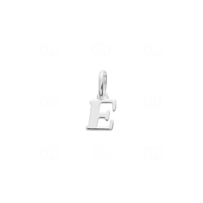 Pendant 925 Silver rhodium-plated, Letter E - 316527.E