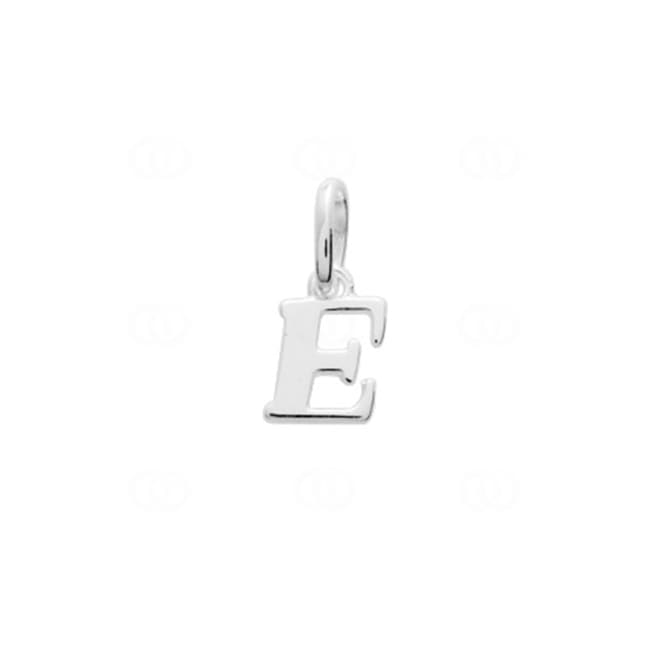 Pendentif argent 925 rhodié Lettre E - 316527.E