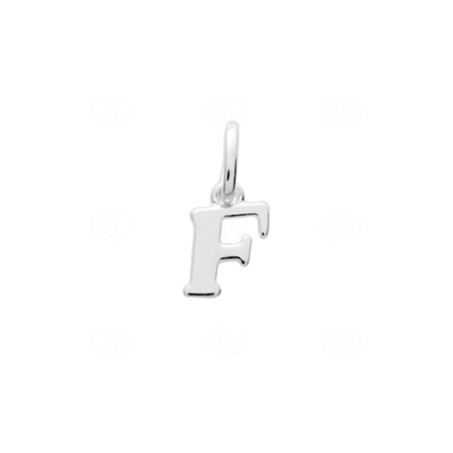 Anhänger 925 Silber rhodiniert Buchstabe F - 316527.F