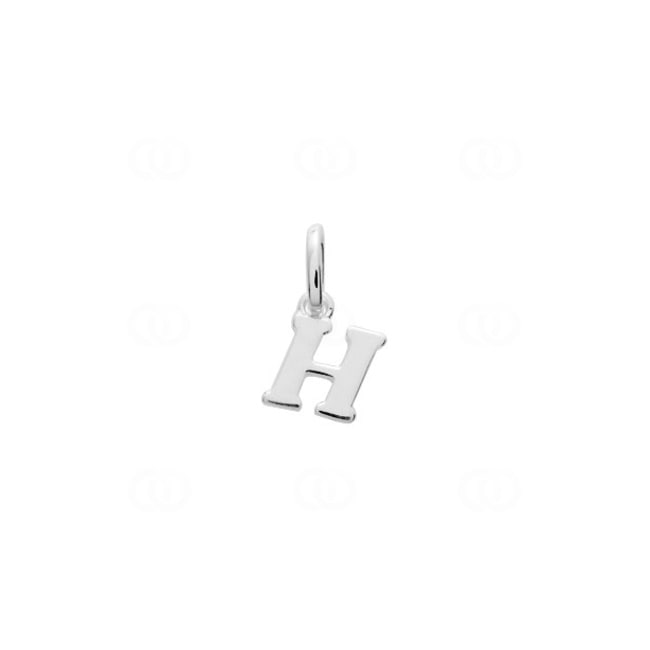Pendant 925 Silver rhodium-plated, Letter H - 316527.H
